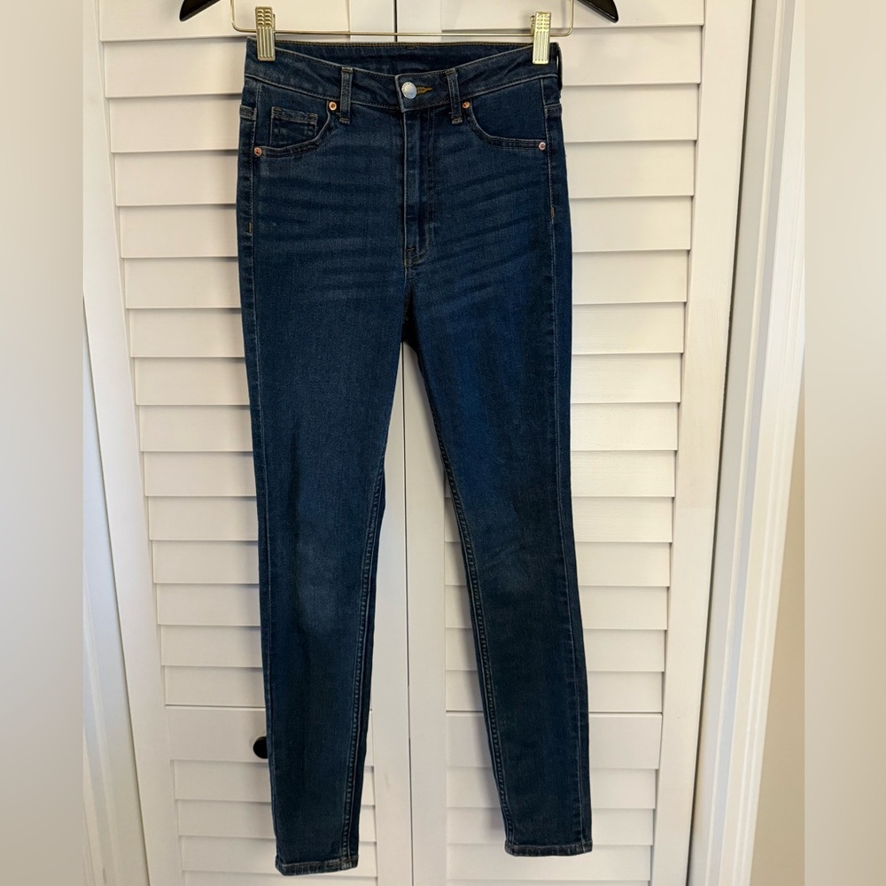 H&M Women’s High Rise Curvy Jeggings Size 0 - Picture 1 of 7
